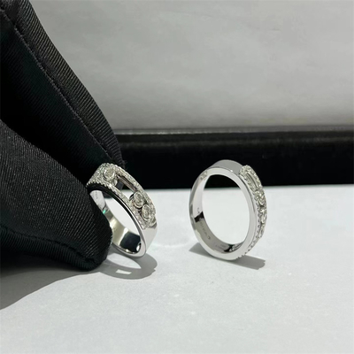 Designer Jewelry 18k Gold Diamond Ring White Gold Diamond Rings For Anniversary Party