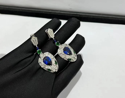 custom jewelry solid 18 karat gold jewelry luxury gems jewelry earrings