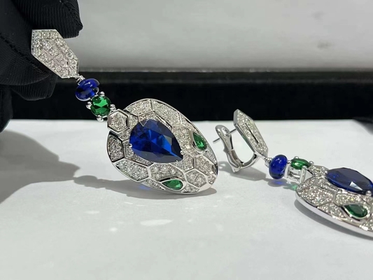 custom jewelry solid 18 karat gold jewelry luxury gems jewelry earrings