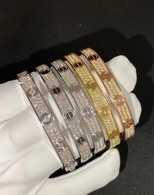 Round Brilliant Cut Diamond Moissanite Watch VVS Gem Stone Iced Out Hand Setting
