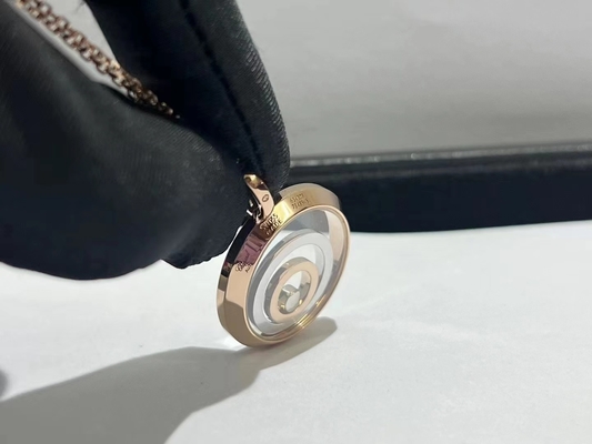 Chopard Happy Diamands Spirit Necklace 18K Rose&White Gold With One Diamonds
