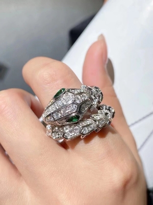 Excellent Symmetry 18K Gold Diamond Jewelry With Customized Weight