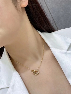 18k Rose Gold Custom HK Setting Jewelry Women'S Fashionable Style