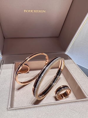 Elegant 18K Gold Diamond Bracelet Famous Brand Boucheron Jewelry For Luxuryshop