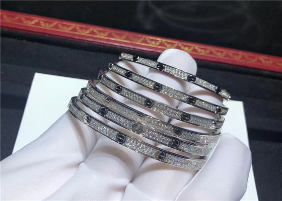 Brand De Love Bracelet N6710617 Solid 18K White Gold Brand Love Bracelet luxury jewelry factory