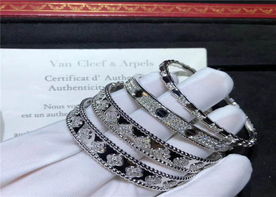 Women'S 18K White Gold Bracelet With Diamonds