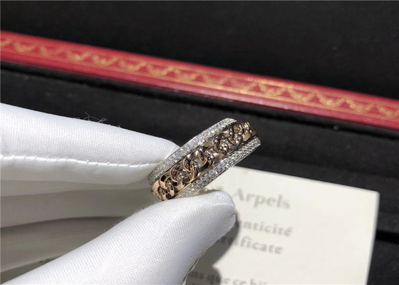 Stylish 18 Karat Gold Piaget Diamond Ring For Wedding / Engagement the diamond jewelry factory