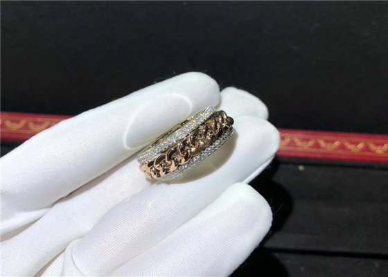 Stylish 18 Karat Gold Piaget Diamond Ring For Wedding / Engagement the diamond jewelry factory
