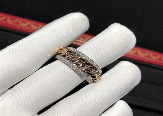 Stylish 18 Karat Gold Piaget Diamond Ring For Wedding / Engagement the diamond jewelry factory
