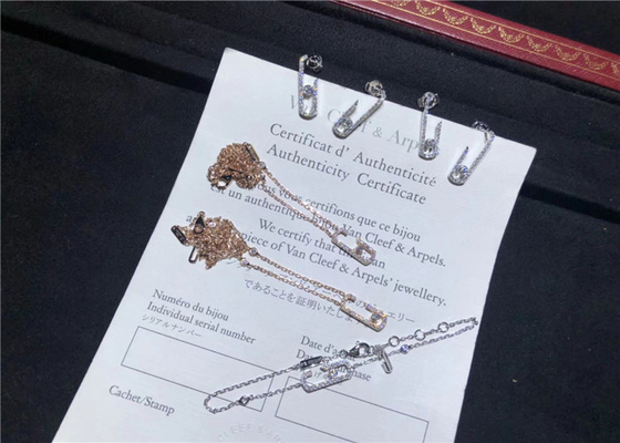 Luxury 18K Gold  Diamond Bracelet For Enterprise Banquet / Dinner Party