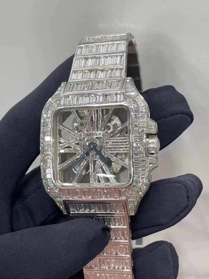 Custom Moissanite Watches Custom ice cube watch Chinese ice cube watch manufacturer