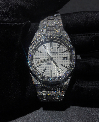 Moissanite Diamonds Watches Ice Jewelry Self Winding