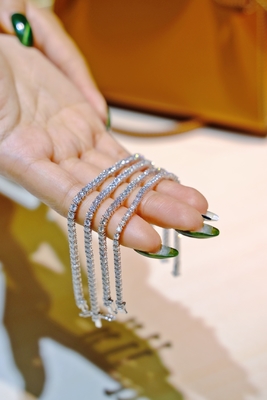 14kt 18kt Natural Diamond Tennis Bracelets For Women In SI Diamond Wholesale Diamond Rate