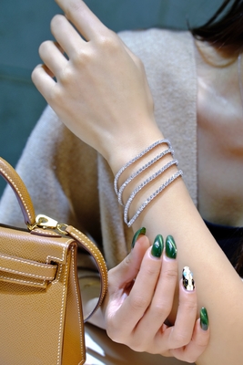 14kt 18kt Natural Diamond Tennis Bracelets For Women In SI Diamond Wholesale Diamond Rate