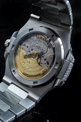 Patek Philippe Iced Out Moissanite Watch DEF VVS Moissanite Studded Watch