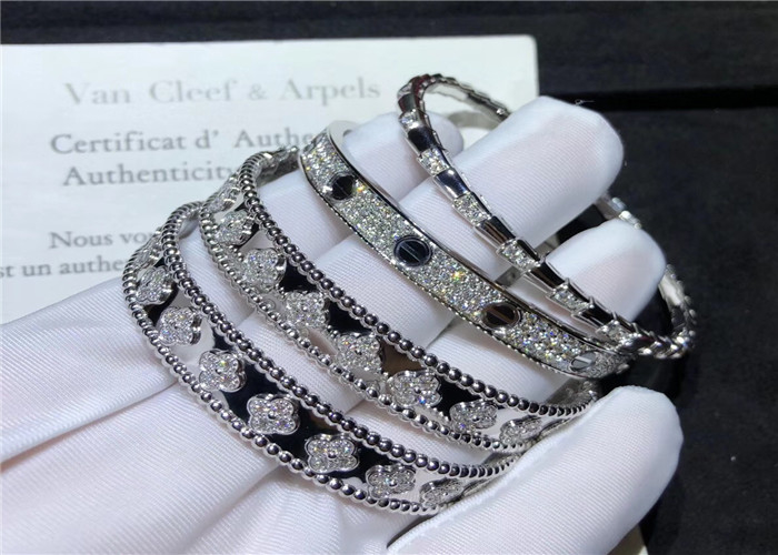 Women'S 18K White Gold Bracelet With Diamonds